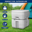 SerenLife Portable Toilet - 5.2 Gallon Camping and RV Porta Potty, Flushable, Leak Proof and Detachable Waste Tank, Ideal for Road Trip, Boats, Travel and Hiking Gear Essentials 🍁 All In One Marketplace Canada
