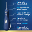 Waterpik Cordless Advanced 2.0 Water Flosser for Teeth, Gums, Braces, Dental Care with Travel Bag & 4 Tips, CDA Validated, Waterproof Rechargeable Handheld, Blue (1 Count) Packaging May Vary 🍁 All In One Marketplace Canada