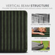INTEX 64761E Dura-Beam Standard Downy Air Mattress: Fiber-Tech – Twin Size – Built-in Foot Pump – 10in Bed Height – 300lb Weight Capacity 🍁 All In One Marketplace Canada