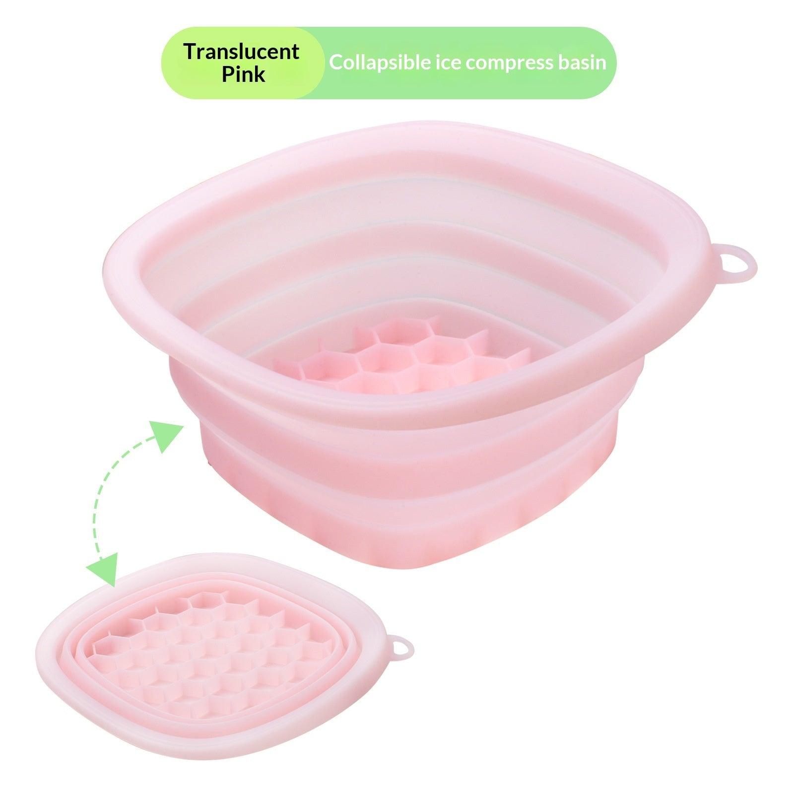 Foldable Silicone Face Ice Bath Bowl