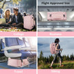 Taygeer Travel Backpack for Women, Carry On Backpack with Shoe Pouch, TSA 15.6inch Laptop Backpack Flight Approved, College Nurse Bag Casual Daypack for Weekender Business Hiking, Pink 🍁 All In One Marketplace Canada