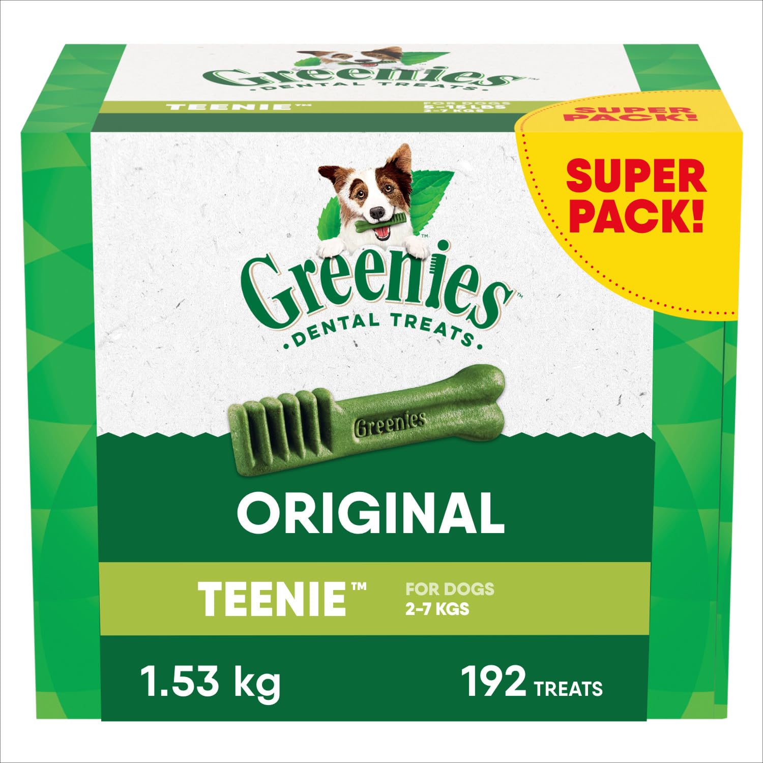 GREENIES Dog Treats Original Teenie Natural Dental Care, (192 Treats) 54oz. Pack 🍁 All In One Marketplace Canada
