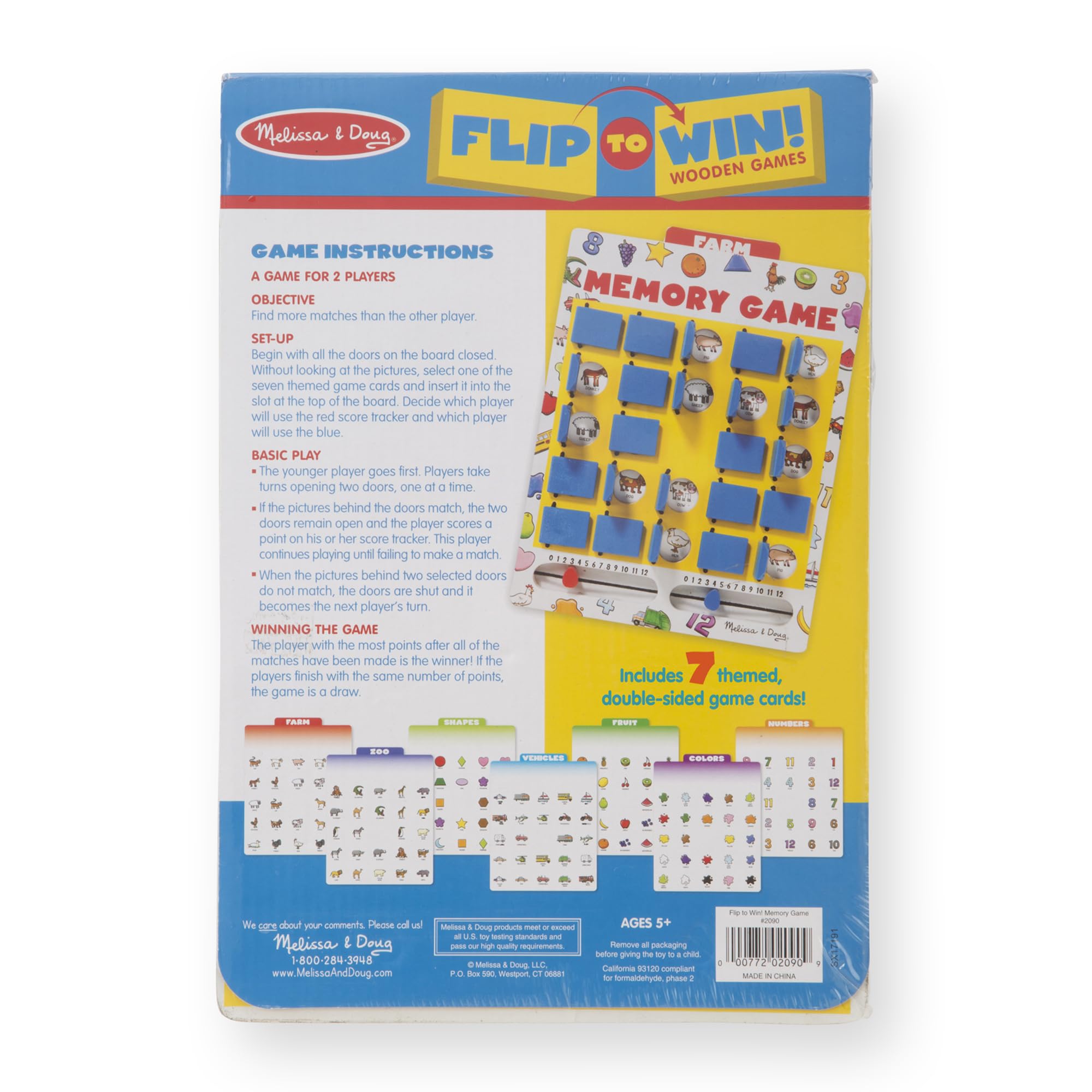 Melissa & Doug Flip-to-Win Portable Wooden Travel Memory Game 🍁 All In One Marketplace Canada