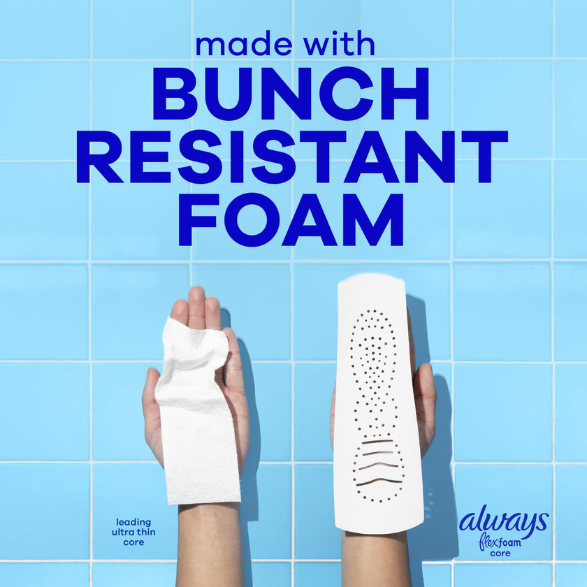 Always Infinity FlexFoam Pads for Women, Size 2, Heavy Pad with Wings, Unscented, 96 Count 🍁 All In One Marketplace Canada