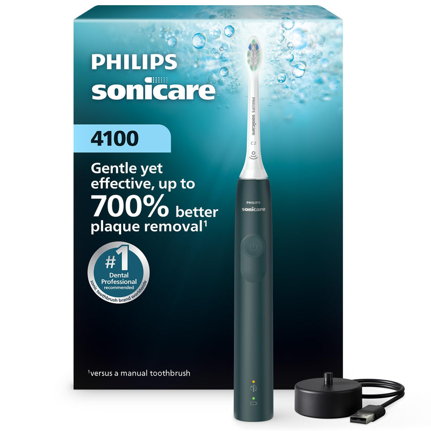 Philips Sonicare 4100 Rechargeable Electric Toothbrush, Forest Green, HX3681/28 🍁 All In One Marketplace Canada