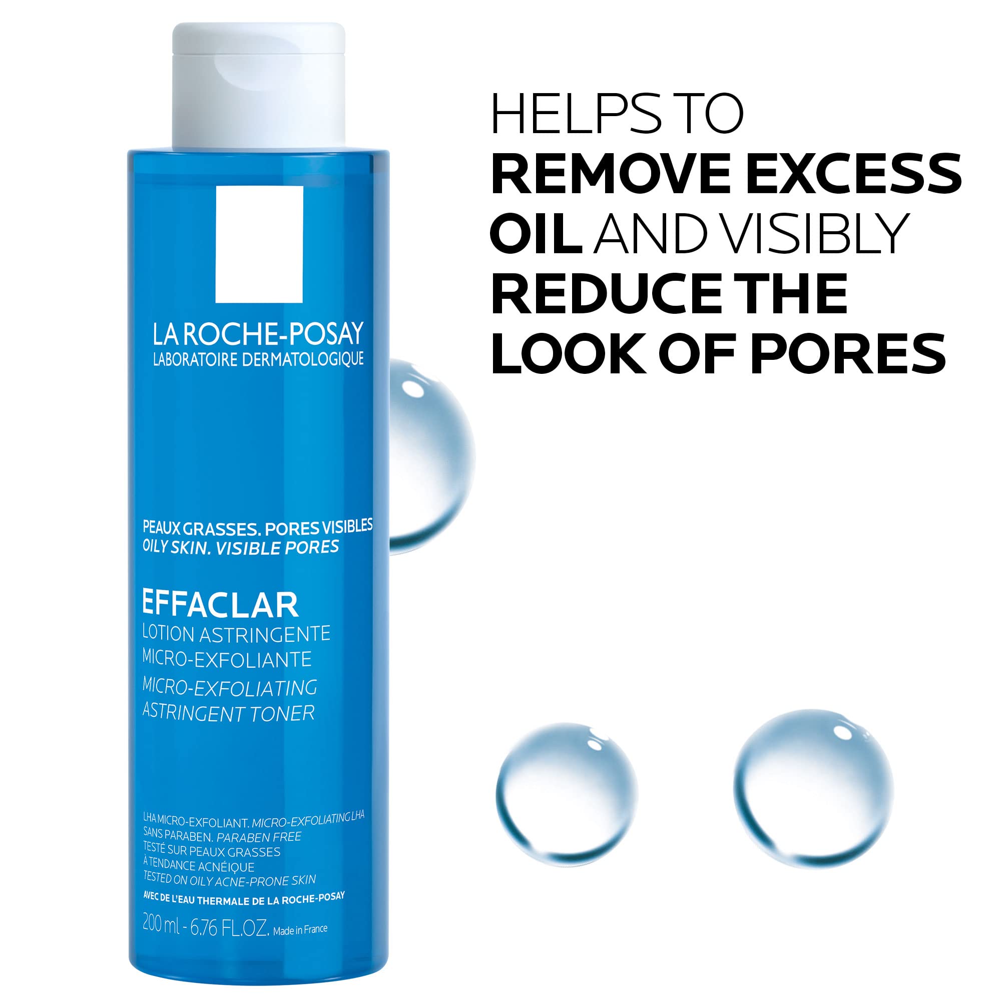 La Roche-Posay Face Toner Skincare, Effaclar Astringent For Oily Acne Prone Skin With Exfoliating Salicylic Acid And LHA, Reduces Look Of Pores, Dermatologist Recommended, 200Ml 🍁 All In One Marketplace Canada