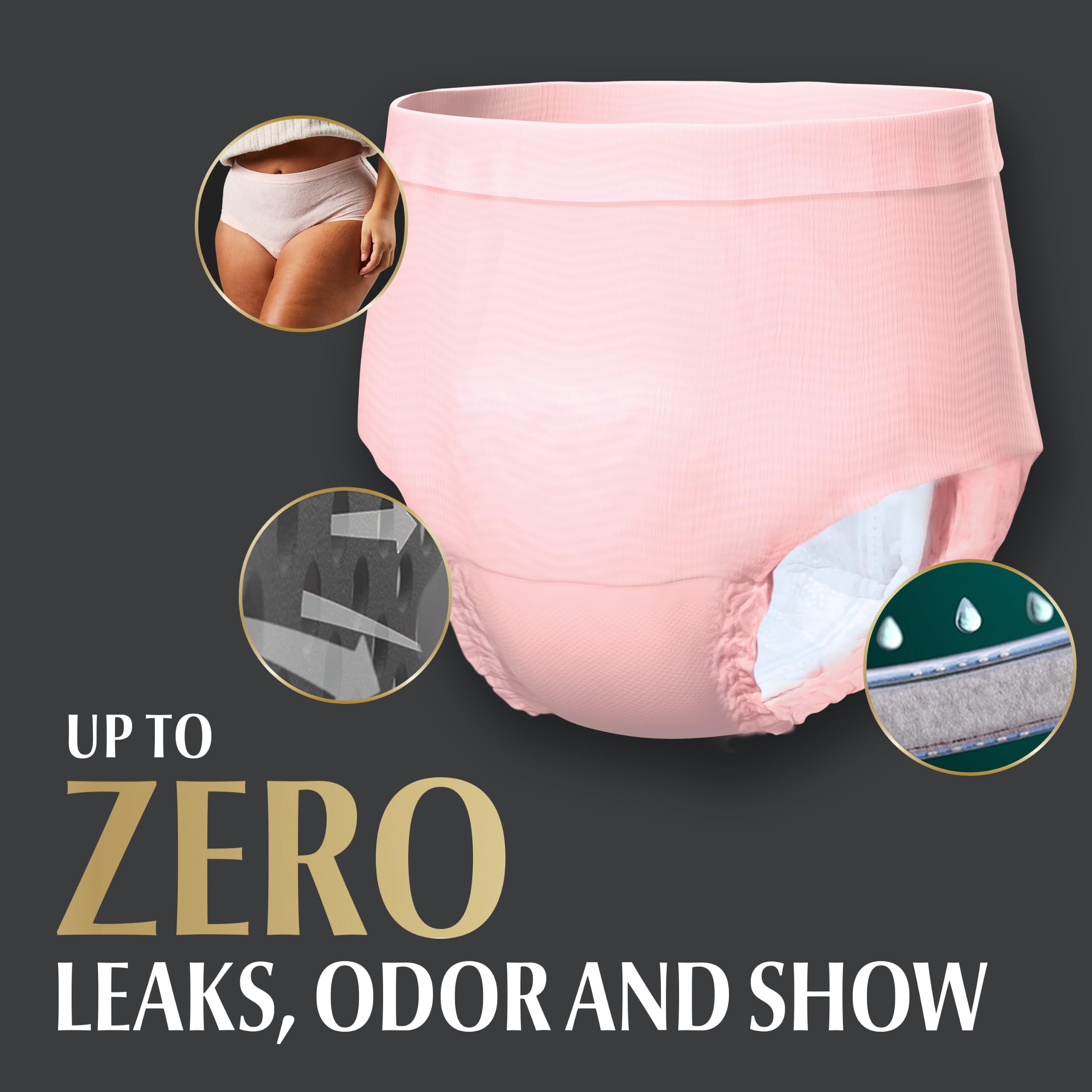 Depend Silhouette Incontinence Underwear for Women, Medium, Pink, 14 Count 🍁 All In One Marketplace Canada