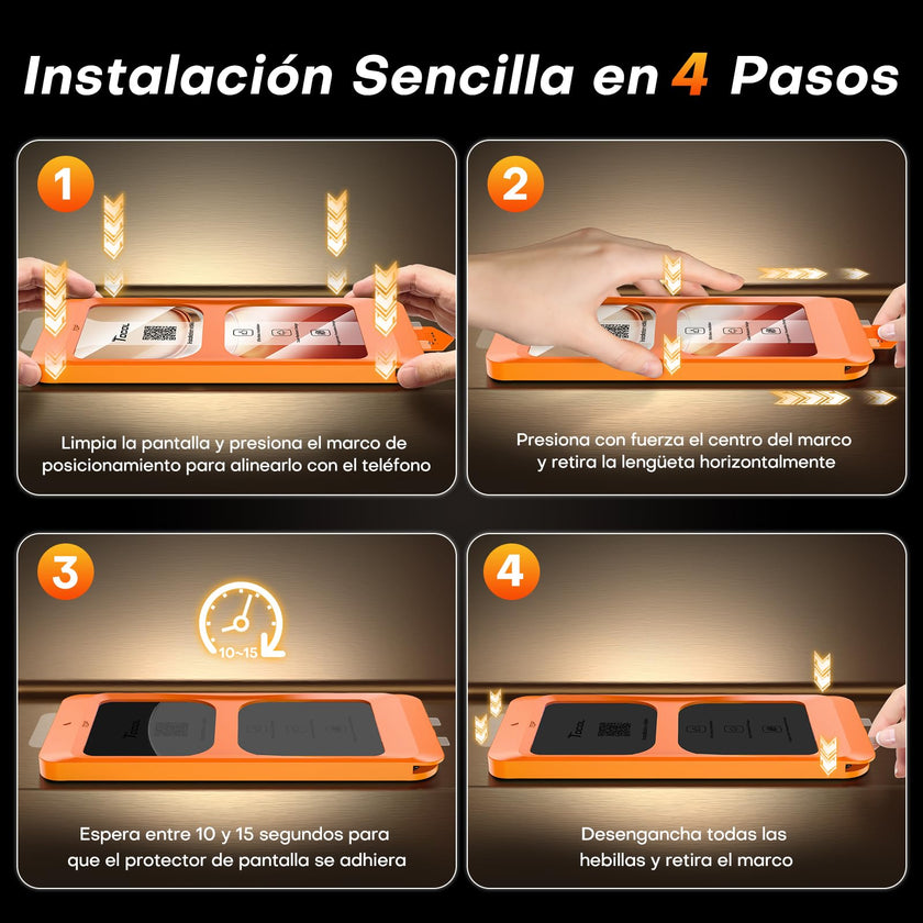 TOCOL 2 Pack for iPhone 16 Pro Max Screen Protector [Instant Installation][Auto-Dust Removal][HD Clear], Unbreakable 9H+Hardness Shatterproof Tempered Glass [Bubble Proof] 🍁 All In One Marketplace Canada