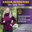 Maximum Strength Berberine Supplement 1000 mg Per Serving (500mg Per Capsule). Supports Healthy Glucose (Blood Sugar) and Lipid (Fats) Metabolism. Non-GMO, Vegan, Gluten-free. Bulk 120 Capsules. Proudly Canadian. Easy to Swallow. Kasha Nutrition