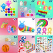 80 Pack Fidget Toys Set,Pop It Relieves Stress and Anxiety Sensory Fidget Toy for Children Girls Adults, Gift for Birthday Party Favors, Classroom Rewards Prizes, Carnival, Piñata Goodie Bag Fillers 🍁 All In One Marketplace Canada
