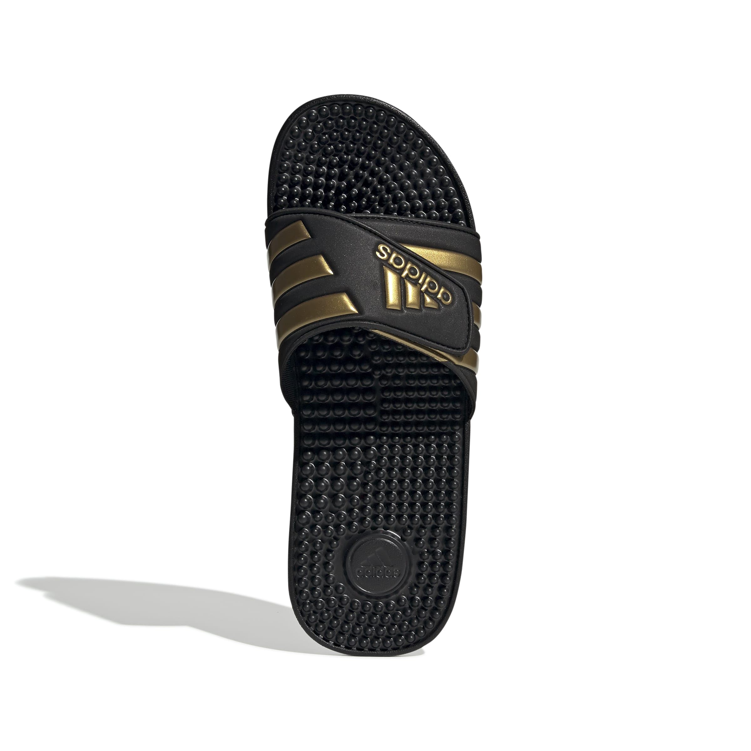 adidas Unisex-Adult Adissage, Core Black/Gold Metallic/Core Black, 9 🍁 All In One Marketplace Canada