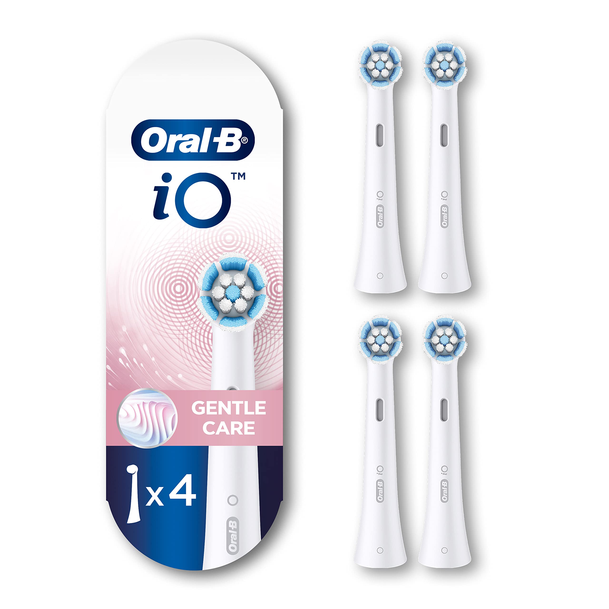 Oral-B iO Series Gentle Care Replacment Brush Head for Oral-B iO Series Electric Toothbrushes, White, 4 count 🍁 All In One Marketplace Canada
