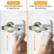 Jolik Improved Childproof Door Lever Lock(2 Pack)& Handles Premium Bonding Adhesive - door handle child proof 🍁 All In One Marketplace Canada