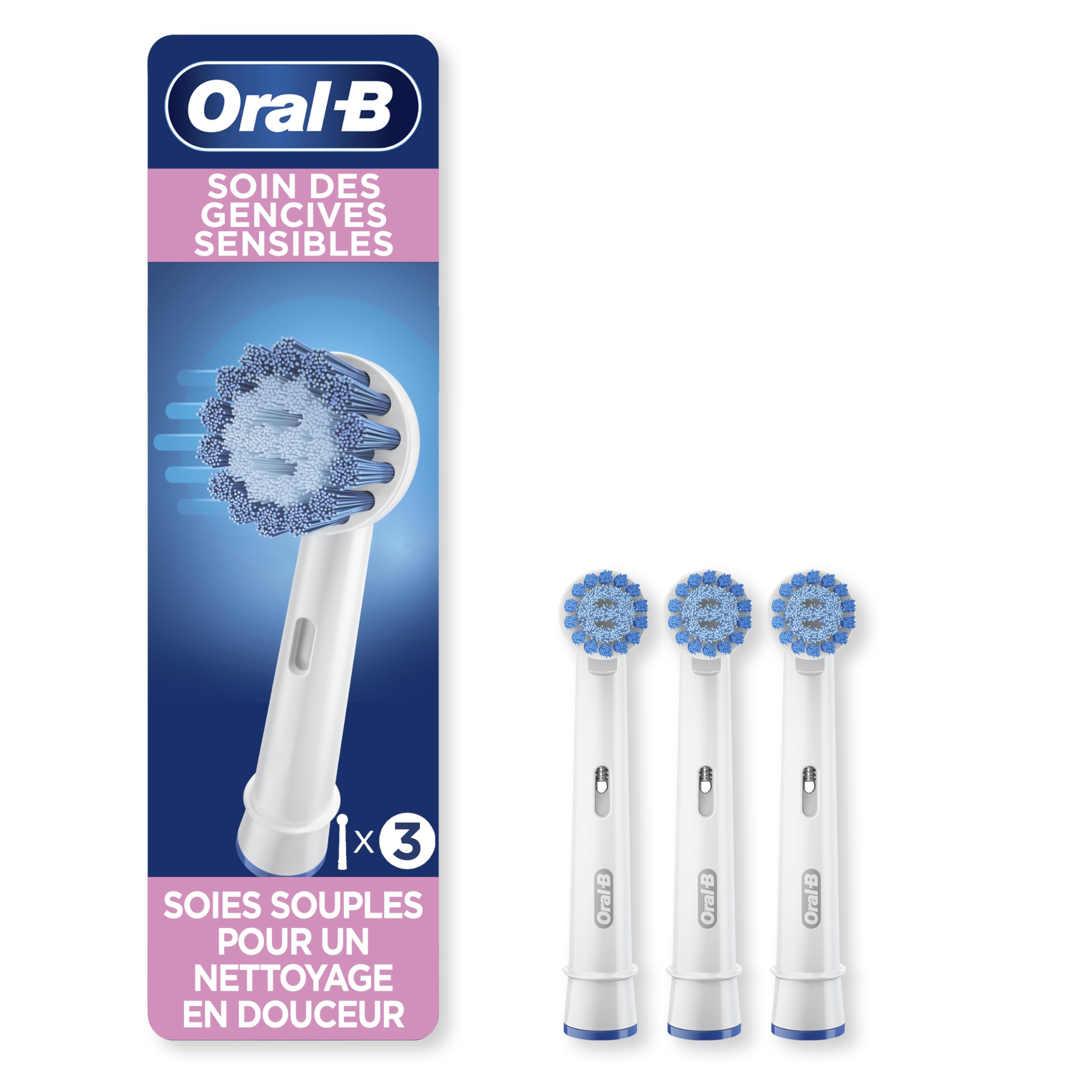 Oral-B Sensitive Gum Care, Replacement Brush Heads, 3 Counts 🍁 All In One Marketplace Canada