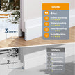GroTheory 2 Pack Door Draft Stopper, Under Door Draft Blocker, Soundproof Weather Stripping Door Seal, 2