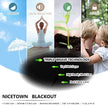 NICETOWN Blackout Valance for Small Window - Thermal Insulated Room Darkening Plain Grommet-Top Short Curtain Panel for Cafe Bar / Apartment (1 Pack, W52 x L36 + 1.2 inches Header, Black) 🍁 All In One Marketplace Canada