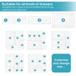 Vtopmart 25 PCS Plastic Clear Drawer Organizer, Acrylic Desk Drawer organizers, Organization and Storage for Makeup, Bathroom, Office, kitchen, Bedroom 🍁 All In One Marketplace Canada