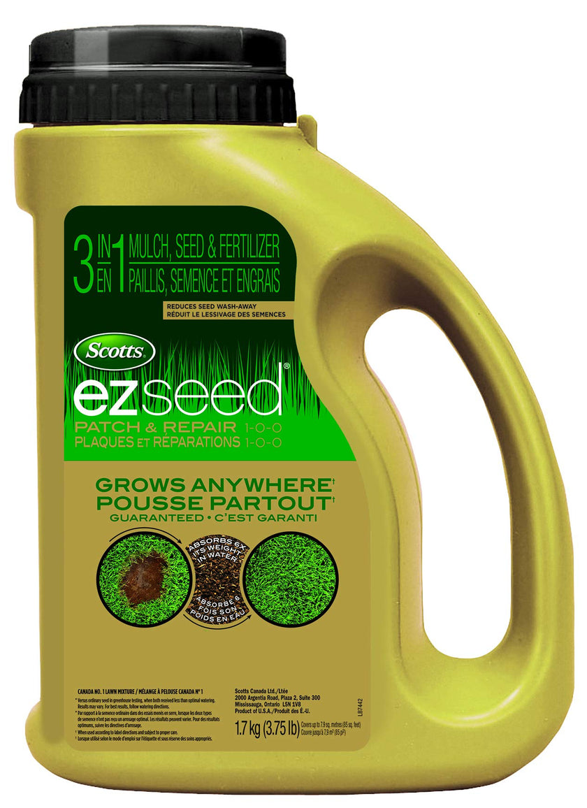 Scotts 0161 Ez Seed Patch & Repair, 1.7Kg (7.9 sq Meters / 85 sq feet Coverage) - Multipurpose Formula for Patch and Repair. Grows Anywhere, Grows Anywhere 🍁 All In One Marketplace Canada