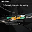 HUANCHAIN Indoor Outdoor Black Extension Cord 50 ft Waterproof, 16/3 Gauge Flexible Resistant Appliance Extension Cord Outside, 13A 1625W 16AWG SJTW, 3 Prong Electric Cable, ETL 🍁 All In One Marketplace Canada