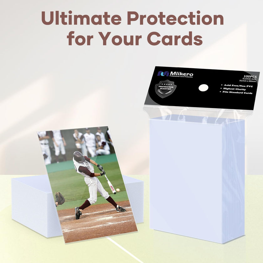 600 Counts Card Sleeves, Clear Trading Card Sleeves, Ultra Soft Hockey Cards Sleeves, Plastic Card Protector for Standard Cards Fit for MTG, Hockey, Sports, Game Cards 🍁 All In One Marketplace Canada
