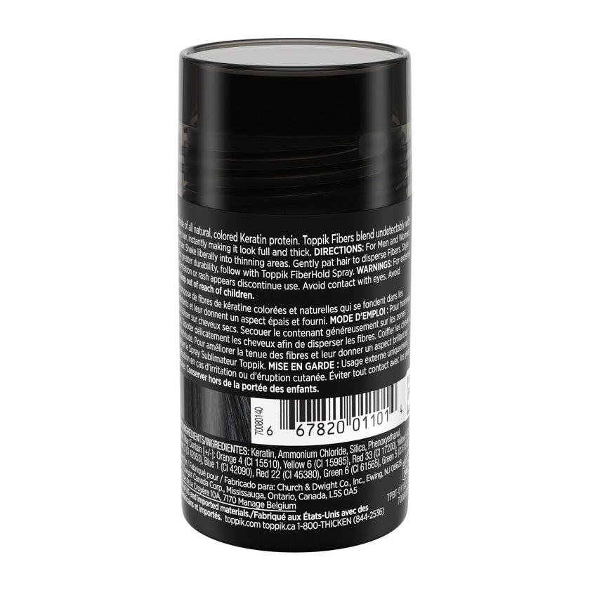 TOPPIK Hair Building Fibers,12 g, Fill In Fine or Thinning Hair, Instantly Thicker Looking, Multiple Shades for Men & Women 🍁 All In One Marketplace Canada
