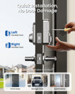 Veise Keyless Entry Door Lock with 2 Lever Handles - Electronic Keypad Deadbolt, Easy Installation Digital Smart Front Door Lock Set, Satin Nickel 🍁 All In One Marketplace Canada