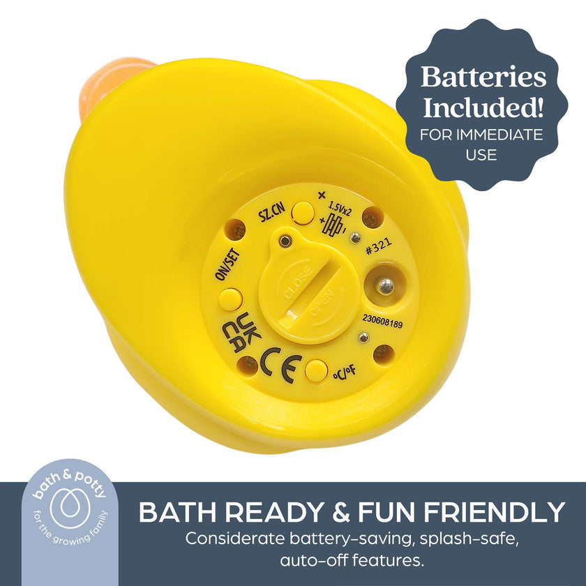 Dreambaby Duck Baby Bath Thermometer - Instant Read Digital Thermometer for Water and Room Temperature - Floating Baby Bath Toy - Newborn Must-Have 🍁 All In One Marketplace Canada