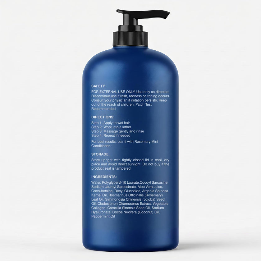Botanic Hearth Rosemary Shampoo with Biotin & Mint, Sulfate-Free Deep Cleansing Shampoo for Thicker, Fuller-Looking Hair, Nourishing Scalp Care, 16 fl oz 🍁 All In One Marketplace Canada
