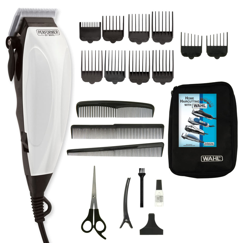 Wahl Canada Performer Haircutting Kit, Quality Economy Clipper Complete with Accessories, Powerful, Quiet Motor, Self-Sharpening Precision Ground Blades, Hair Clipper, At Home Haircutting Kit - Model 3160 🍁 All In One Marketplace Canada