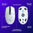 Logitech G305 Lightspeed Wireless Gaming Mouse, Hero Sensor, 12,000 DPI, Lightweight, 6 Programmable Buttons, 250h Battery, On-Board Memory, Compatible with PC, Mac - White 🍁 All In One Marketplace Canada