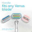 Gillette Venus Razor Blades for Women, Platinum Extra Smooth Razors, 5-Blade Cartridges, 1 Handle + 4 Refills + Shower Holder 🍁 All In One Marketplace Canada