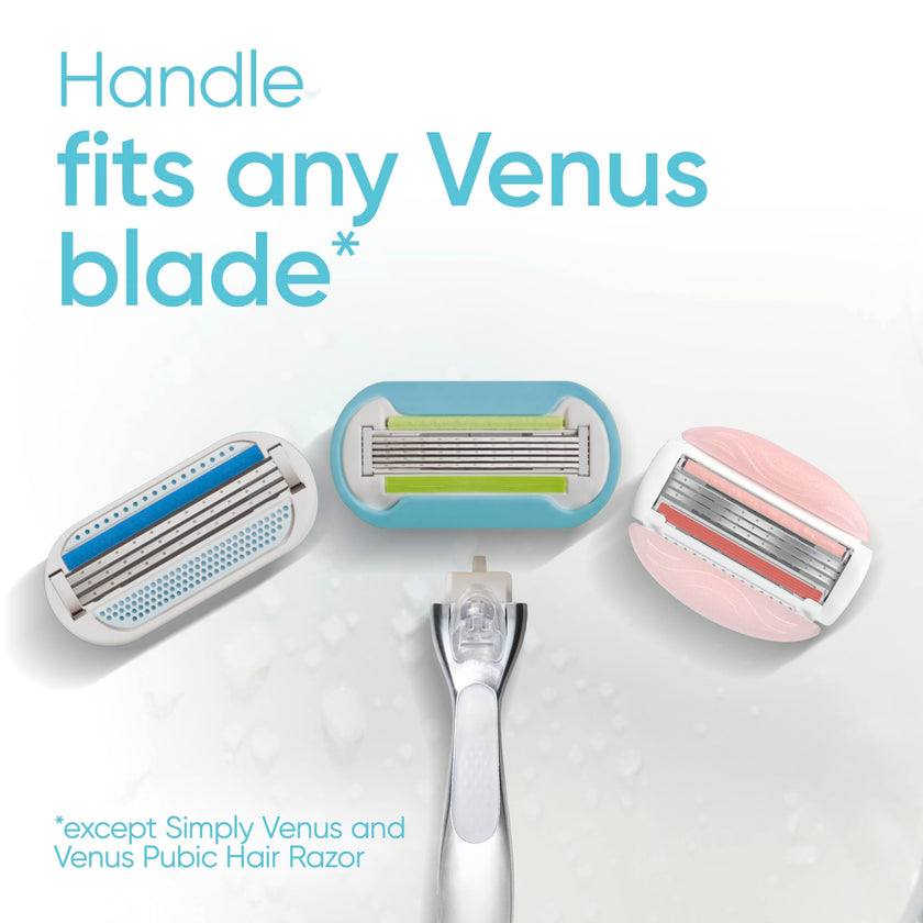 Gillette Venus Razor Blades for Women, Platinum Extra Smooth Razors, 5-Blade Cartridges, 1 Handle + 4 Refills + Shower Holder 🍁 All In One Marketplace Canada