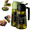 CXINYI 16oz/470ml Olive Oil Dispenser Bottle with Stickers - 2 in 1 Olive Oil Spray Bottle, Air Fryer & Salad, Light-Proof Glass Kitchen Gadgets, Black&Green 🍁 All In One Marketplace Canada