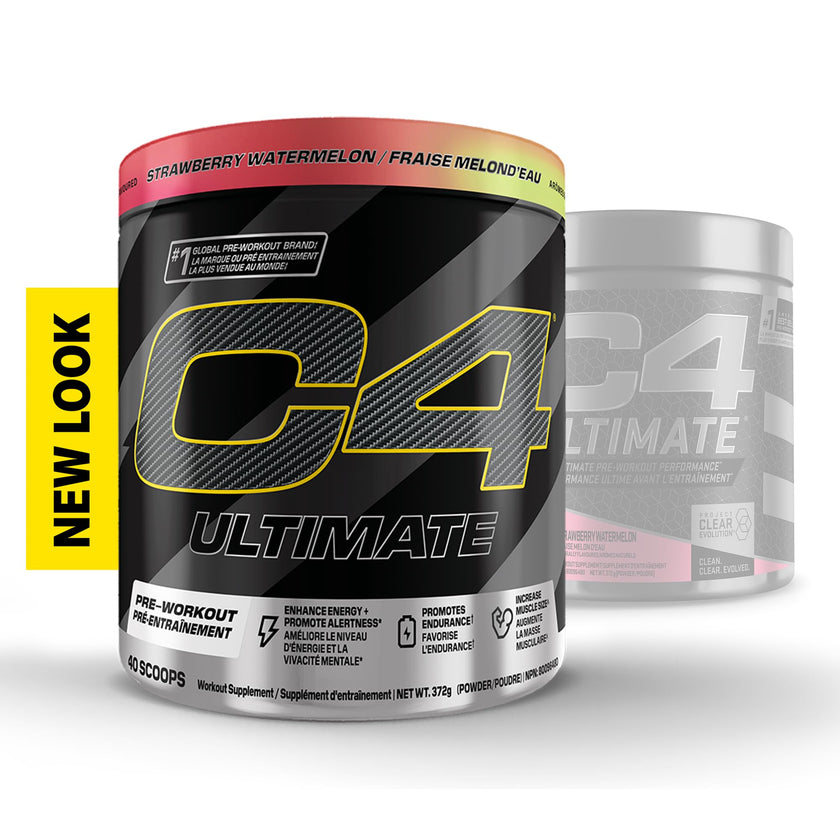 Cellucor C4 Ultimate Pre Workout Powder - Sugar Free Preworkout Energy with 300mg Caffeine and Creatine for Men & Women - Strawberry Watermelon, 20 Servings 🍁 All In One Marketplace Canada