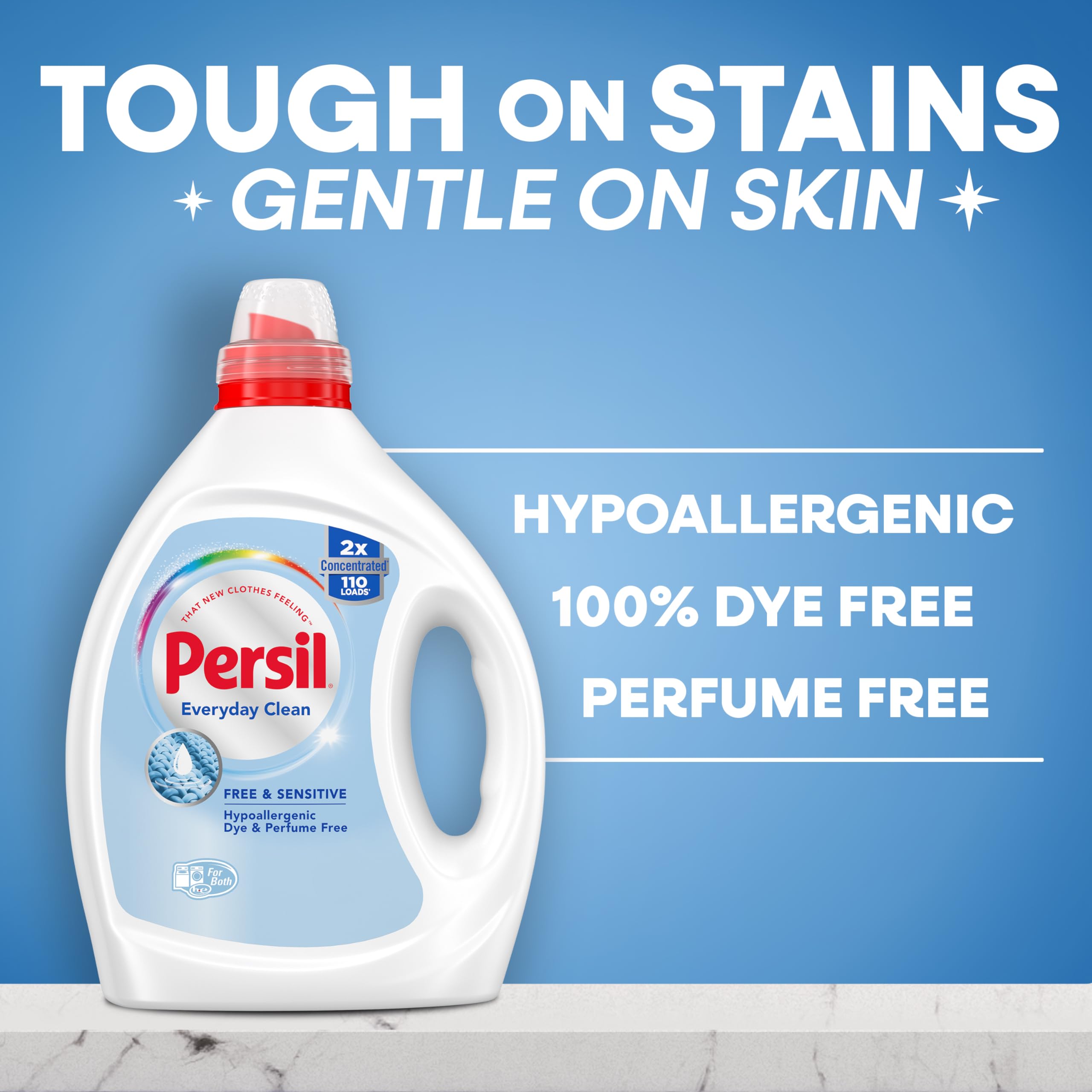 Persil® 2x Concentrated Laundry Detergent Free & Sensitive, 2.43L/110 Loads 🍁 All In One Marketplace Canada