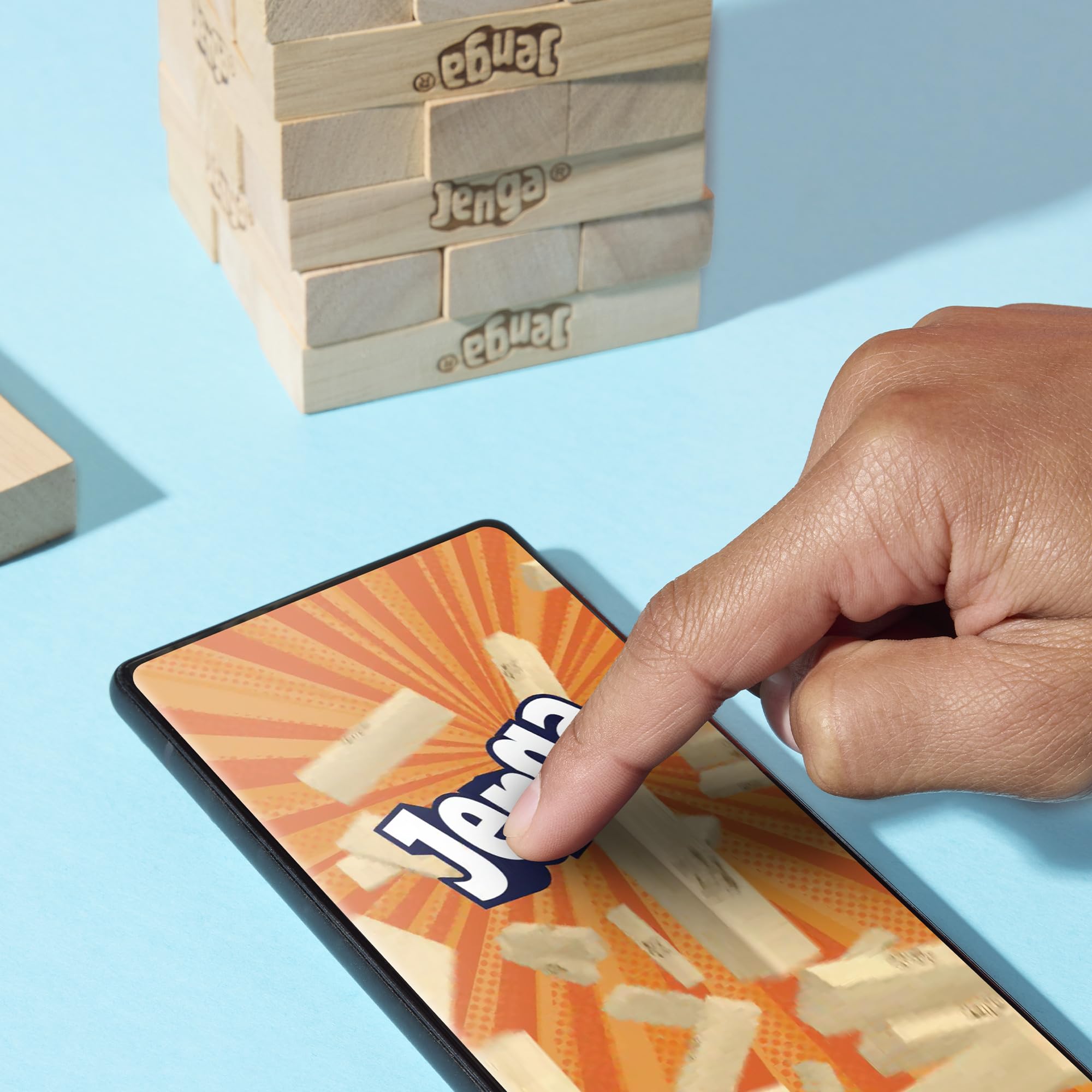 Jenga Official Hasbro Games | Digital Die for 6 More Ways to Play | Original Wood Block Game | Stacking Tower | Ages 6+ | 1+ Players | Party Games 🍁 All In One Marketplace Canada