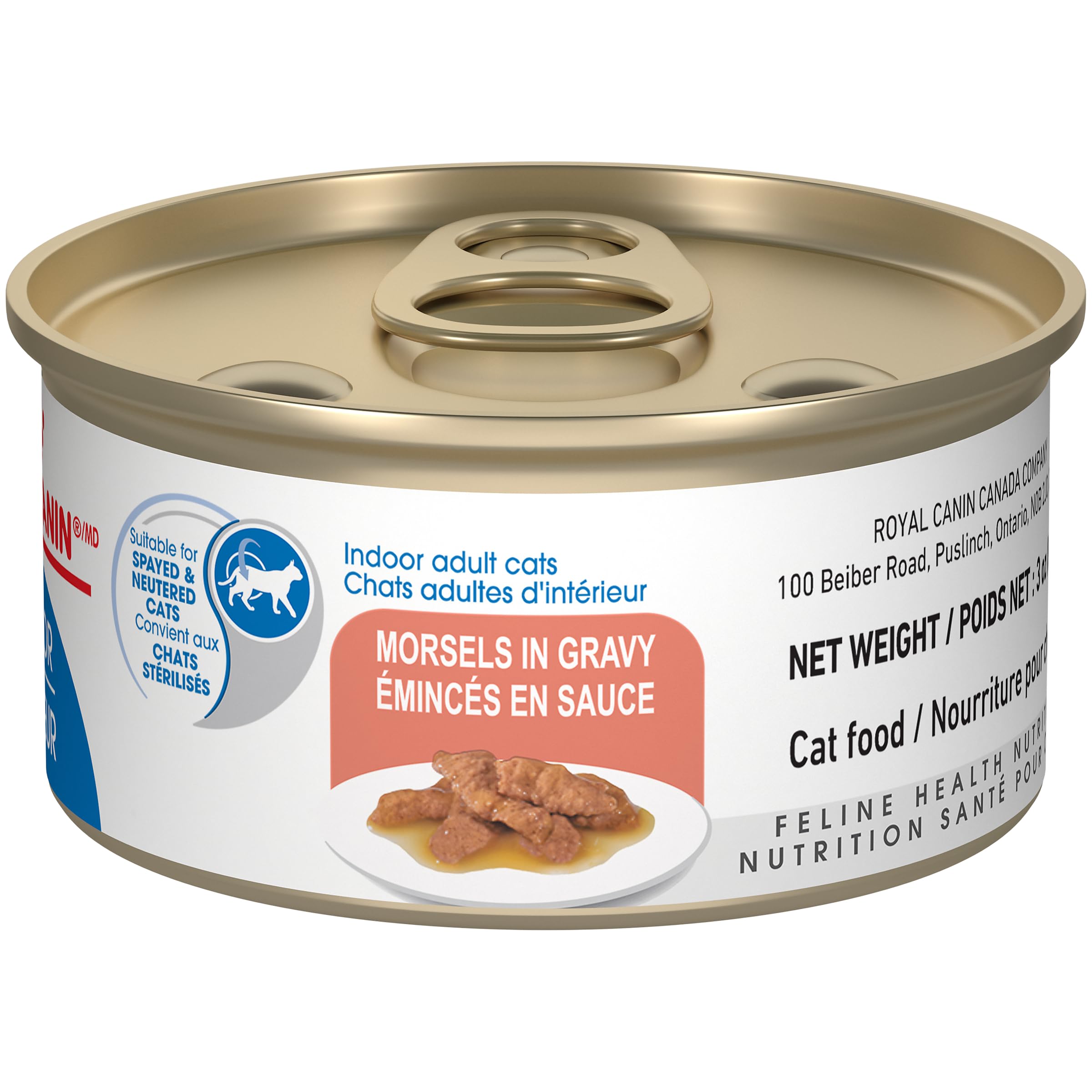 Royal Canin Adult Feline Health Nutrition Morsels in Gravy Cat Food for Indoor Cats, 3 oz can (12-Count) 🍁 All In One Marketplace Canada