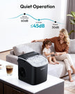 EUHOMY Countertop Ice Maker Machine with Handle, 26lbs in 24Hrs, 9 Ice Cubes Ready in 6 Mins, Auto-Cleaning Portable Ice Maker with Basket and Scoop, for Home/Kitchen/Camping/RV. (Black) 🍁 All In One Marketplace Canada