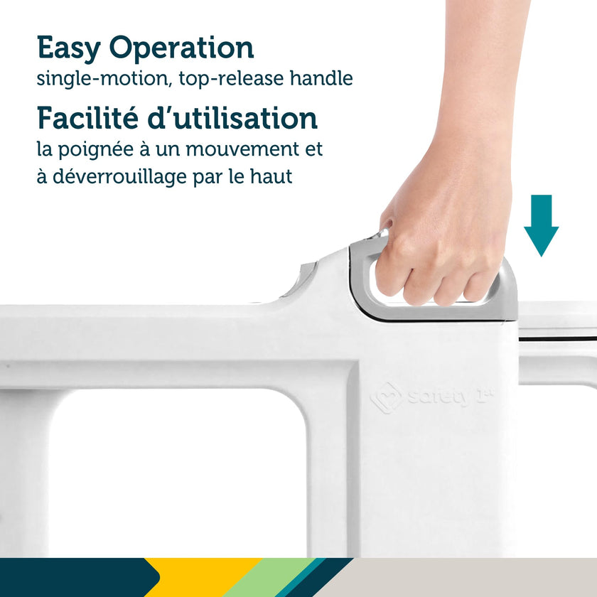 Safety 1st Perfect Fit Gate, Pressure or Hardware installed - Fits Spaces Between 28