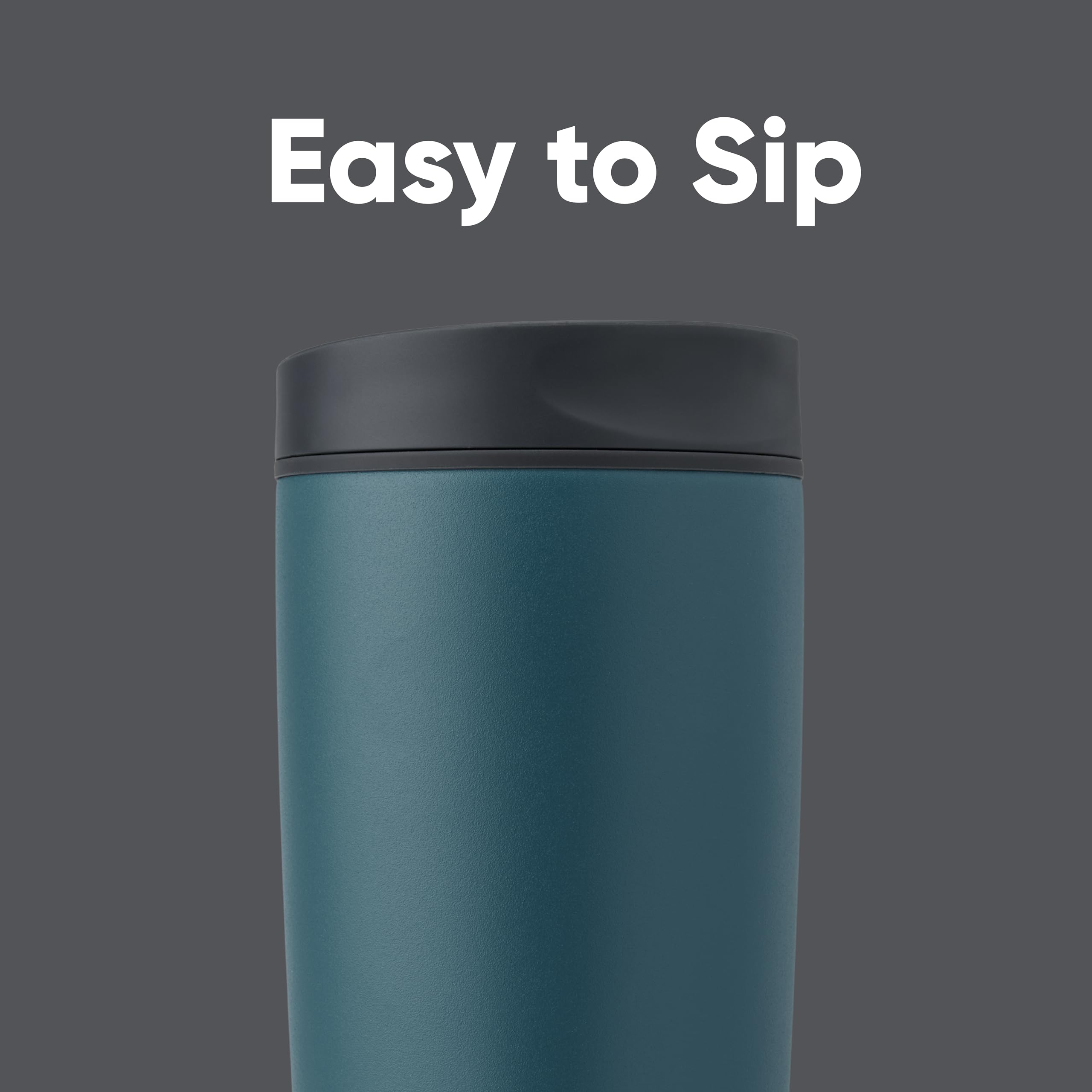 Owala SmoothSip Slider Insulated Stainless Steel Coffee Tumbler, Reusable Iced Coffee Cup, Hot Coffee Travel Mug, BPA Free 20 oz, High Dive 🍁 All In One Marketplace Canada
