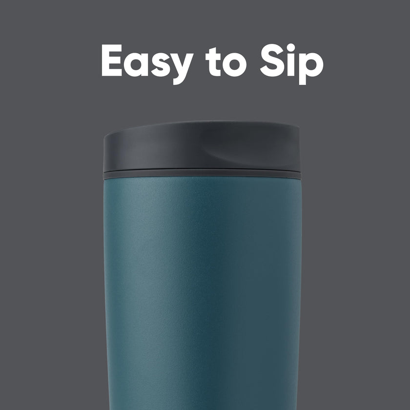 Owala SmoothSip Slider Insulated Stainless Steel Coffee Tumbler, Reusable Iced Coffee Cup, Hot Coffee Travel Mug, BPA Free 20 oz, High Dive 🍁 All In One Marketplace Canada