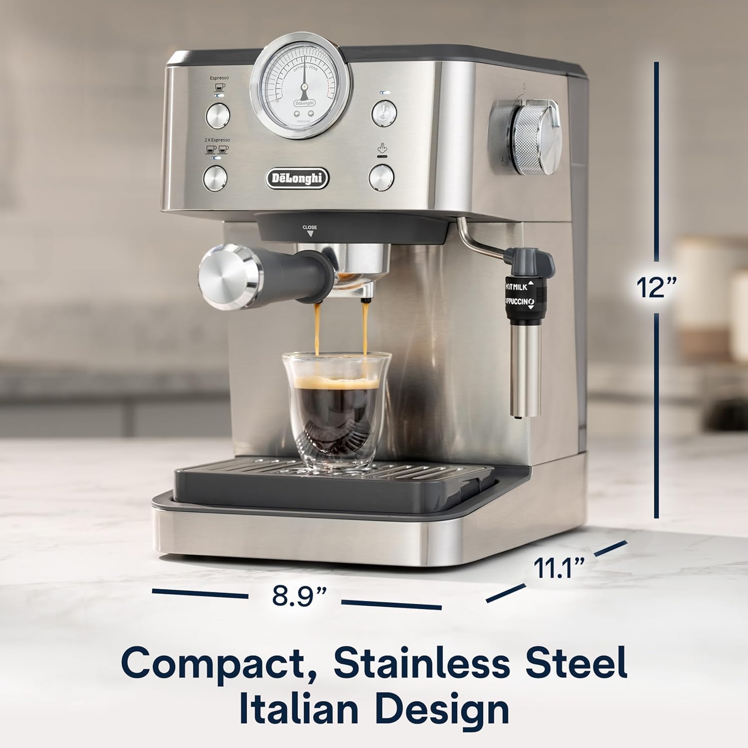 De'Longhi Classic Signature Espresso Machine, Adjustable Milk Frother 🍁 All In One Marketplace Canada