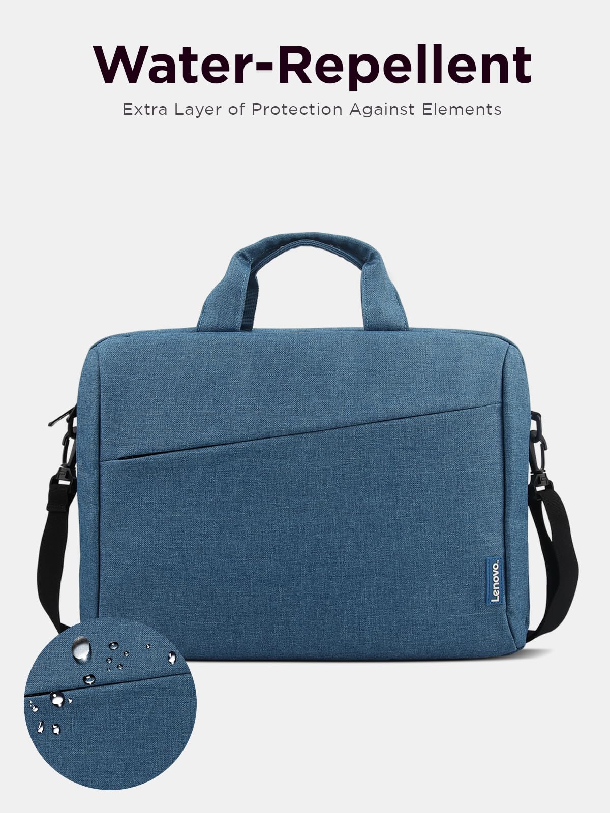 Lenovo Laptop Carrying Case T210, fits for 15.6-Inch Laptop and Tablet, Sleek Design, Durable and Water-Repellent Fabric, Business Casual or School, GX40Q17230 Casual Toploader - Blue 🍁 All In One Marketplace Canada