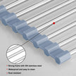 Over Sink Dish Drying Rack, Roll Up Dish Drying Rack Kitchen Sink Rack Dish Rack Stainless Steel Sink Drying Rack, Foldable Dish Drainer (17.5''x11.8'') 🍁 All In One Marketplace Canada