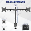 VIVO Dual Monitor Desk Mount, Holds 2 Computer Screens up to 30 inches and 22lbs Each, Heavy Duty Fully Adjustable Steel Stand with C-Clamp and Grommet, Black, STAND-V002 🍁 All In One Marketplace Canada