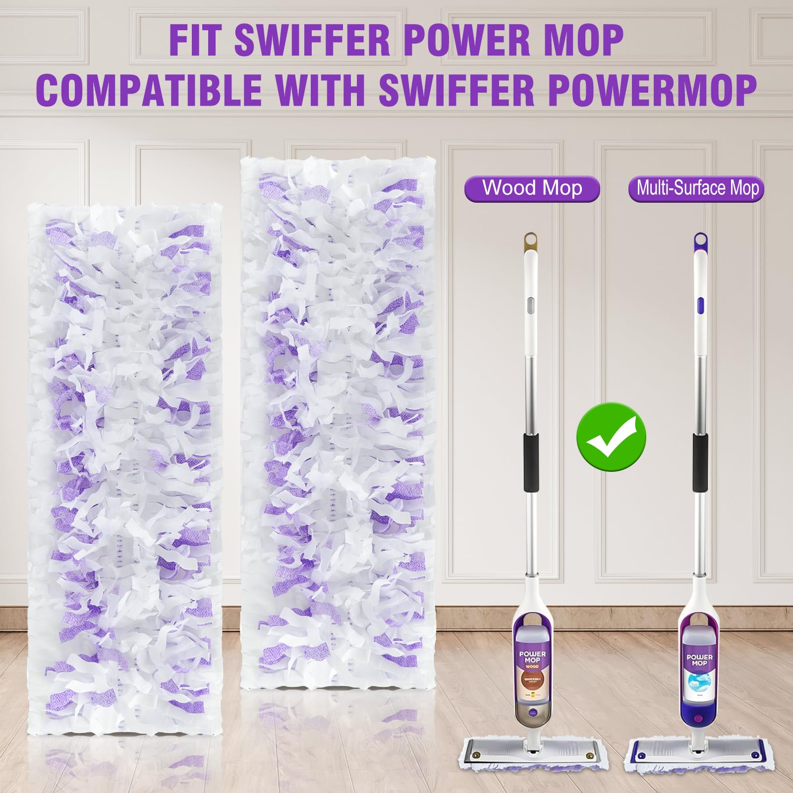 15 Pack Disposable Power Mop Refills Pads for Swiffer Power Mop,Spray Wet Pads Refill for Swiffer,Disposable Swifter Mopping Pads Refills for Multi-Surface Floor Cleaning 🍁 All In One Marketplace Canada