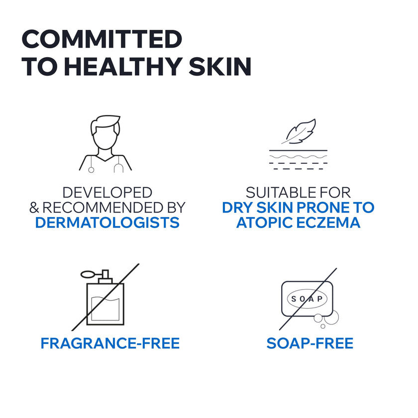 Uriage Xémose Cleansing Soothing Oil - Face & Body Cleanser & Shower Gel - Long-Lasting Comfort For Dry, Sensitive Skin Prone to Atopic Eczema - Soap-free, Fragrance-free For Your Whole Family - 1L 🍁 All In One Marketplace Canada