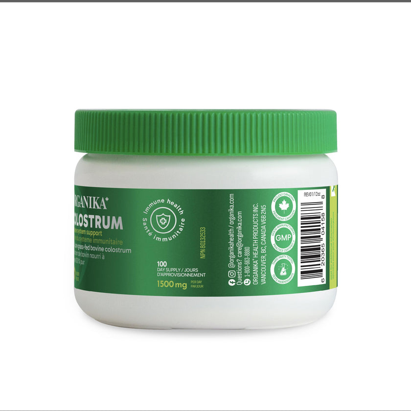 Organika Canadian-Made Colostrum (Bovine)- Immune Support, Grass-Fed- 150g 🍁 All In One Marketplace Canada