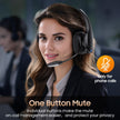 Bluetooth Headset with Microphone, Trucker Headset Bluetooth Wireless Noise Cancelling & Mute Button, 55 Hours Working Time Wireless On-Ear Headset 🍁 All In One Marketplace Canada
