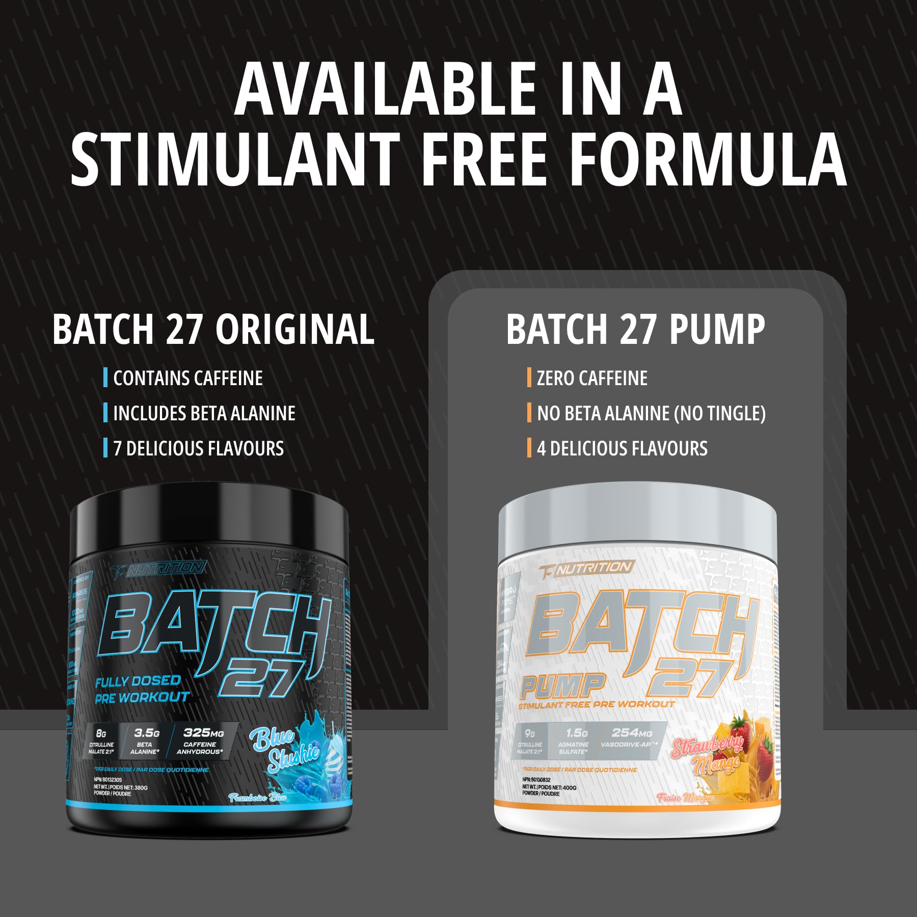 Batch 27 Pre Workout Powder - Nitric Oxide Booster & Preworkout for Men and Women w/Citrulline, Beta Alanine, Caffeine for Enhanced Energy, Endurance, & Reduced Fatigue - 40 Servings, Peach Rings 🍁 All In One Marketplace Canada